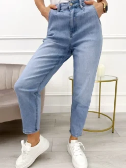 Błękitne Spodnie 13437-215-E|Modna Kiecka Fashion