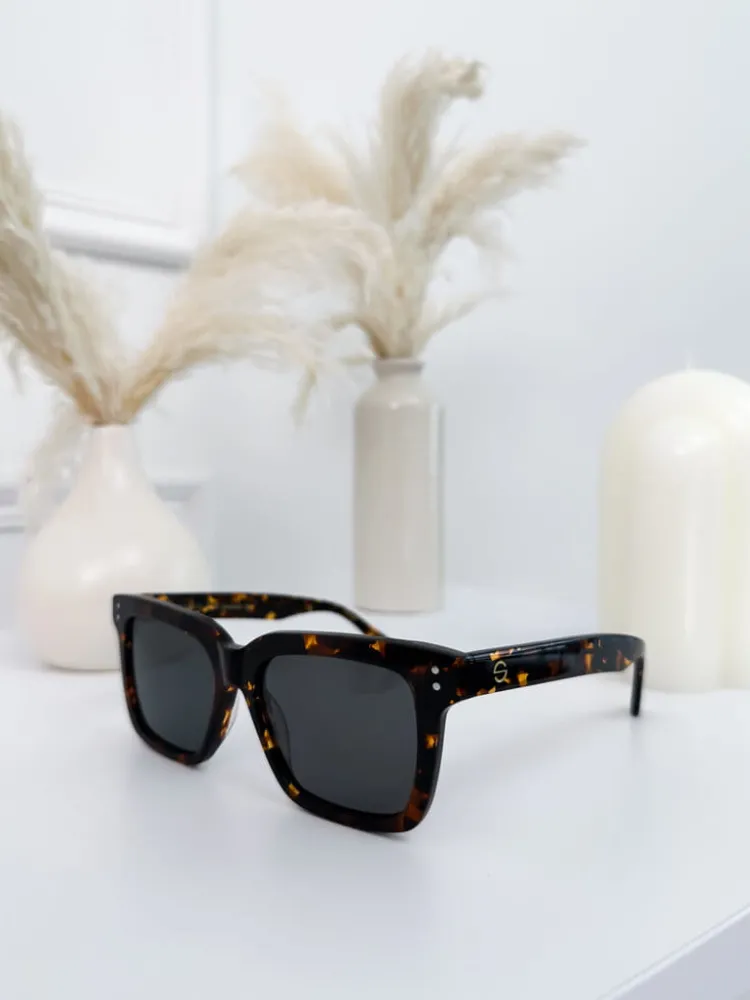 Brązowe Okulary Przeciwsłoneczne 10457-334-B|Modna Kiecka Fashion
