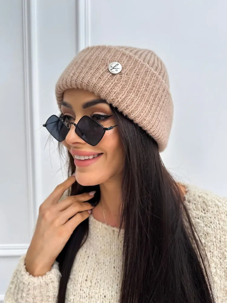 Cappuccino Czapka 13299-334-E|Modna Kiecka Outlet