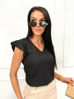 Czarna Bluzeczka 13491-41-A|Modna Kiecka Hot