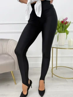 Czarne Legginsy 13628-261-Q|Modna Kiecka Discount
