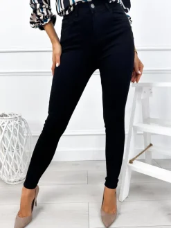 Czarne Spodnie  12866-261-Q|Modna Kiecka Sale