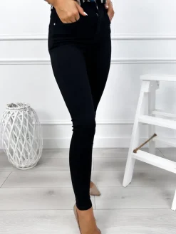Czarne Spodnie  12866-261-Q|Modna Kiecka Sale