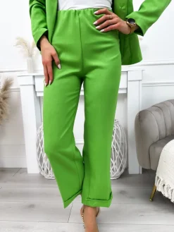 Jasnozielone Spodnie 11992-522-C|Modna Kiecka Hot