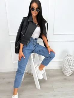 Jeansowe Spodnie 13505-28-Q|Modna Kiecka New