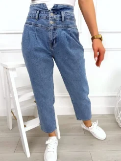 Jeansowe Spodnie 13505-28-Q|Modna Kiecka New