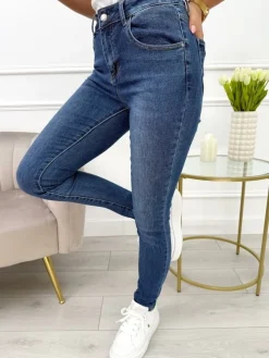 Jeansowe Spodnie 13655-227-Q|Modna Kiecka Hot