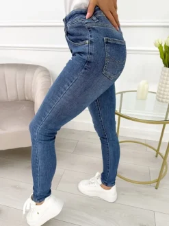 Jeansowe Spodnie 13655-227-Q|Modna Kiecka Hot