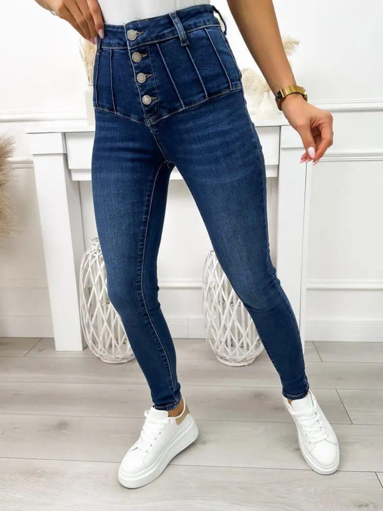 Jeansowe Spodnie 11734-58-Q|Modna Kiecka Outlet