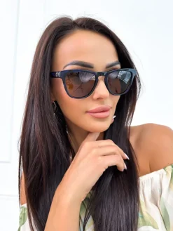 Kobaltowe Okulary Przeciwsłoneczne 10457-334-E|Modna Kiecka Fashion