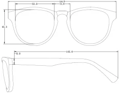 Kobaltowe Okulary Przeciwsłoneczne 10457-334-E|Modna Kiecka Fashion