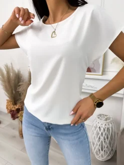 Kremowa Bluzeczka 12018-159-D|Modna Kiecka Outlet