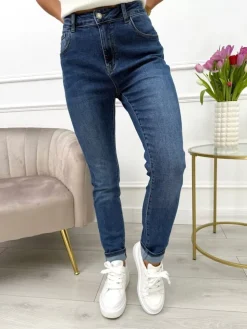 Niebieskie Spodnie 13648-37-A|Modna Kiecka New