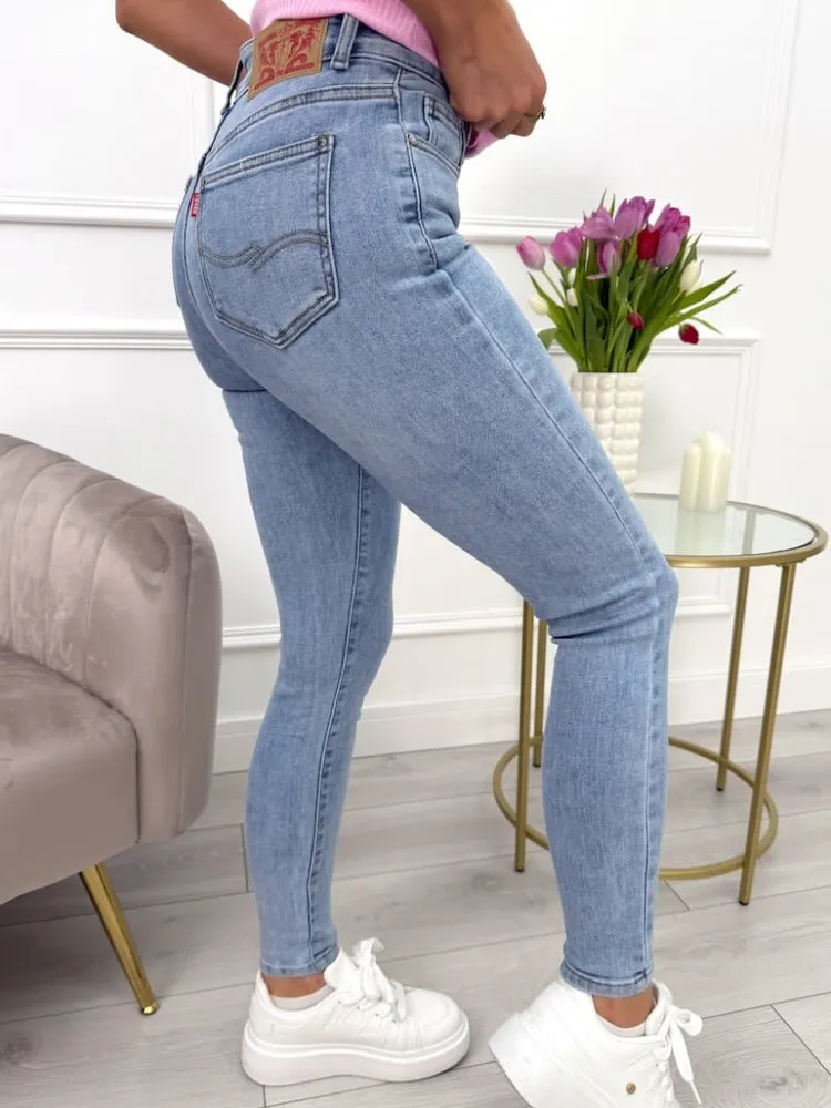 Niebieskie Spodnie 13651-401-C|Modna Kiecka Discount