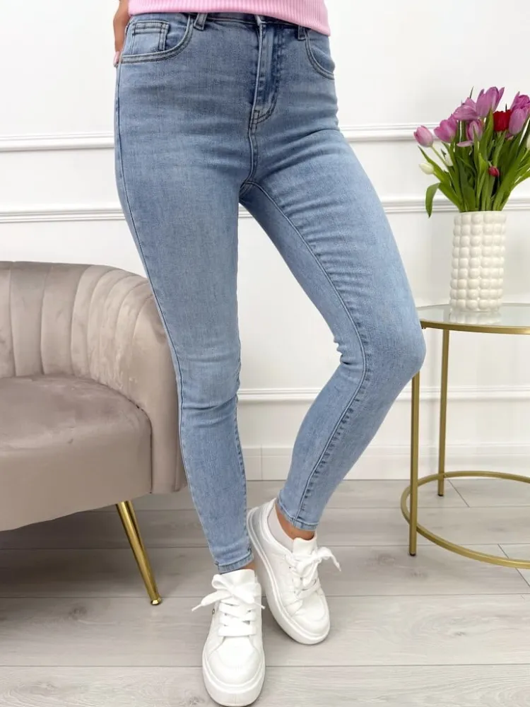 Niebieskie Spodnie 13651-401-C|Modna Kiecka Discount