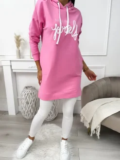 Różowa Bluza z Kieszeniami 11491-164-B|Modna Kiecka Best
