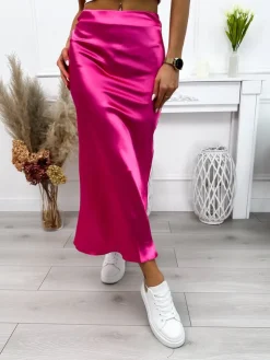 Różowa Spódnica 12268-427-E|Modna Kiecka Hot